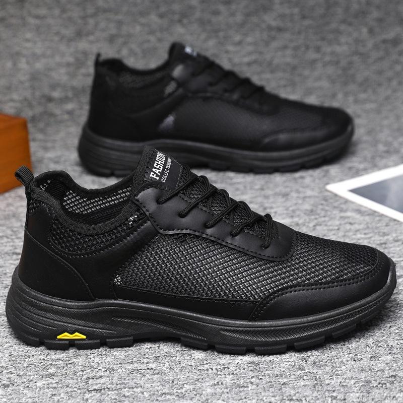 

Men s summer outdoor breathable sports shoes non-slip and lightweight mesh men s shoes soft sole wear-resistant versatile casual dad shoes 39