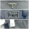 PRADA Handbag Tote Bag Tessuto Nylon White Tag Black Triangle Logo Plate Auth