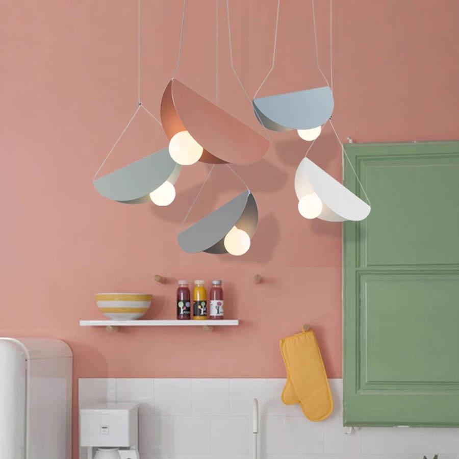 Lumină Pendant LED Creativă Art Book Restuarant Bar Lampă Pendant Macaron Hotel Birou Librărie studio Coridor Lămpi Suspendate