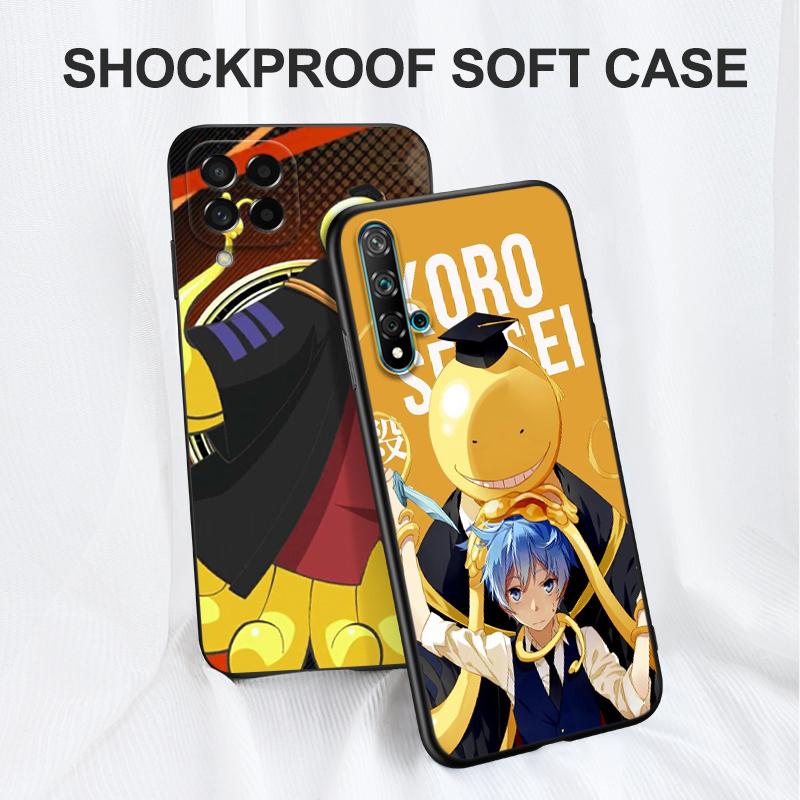 Black Tpu Case For Honor 8a Prime 8s 9 10X Lite 9A 9C 9X Premium Pro 9S Case Cover Assassination Classroom