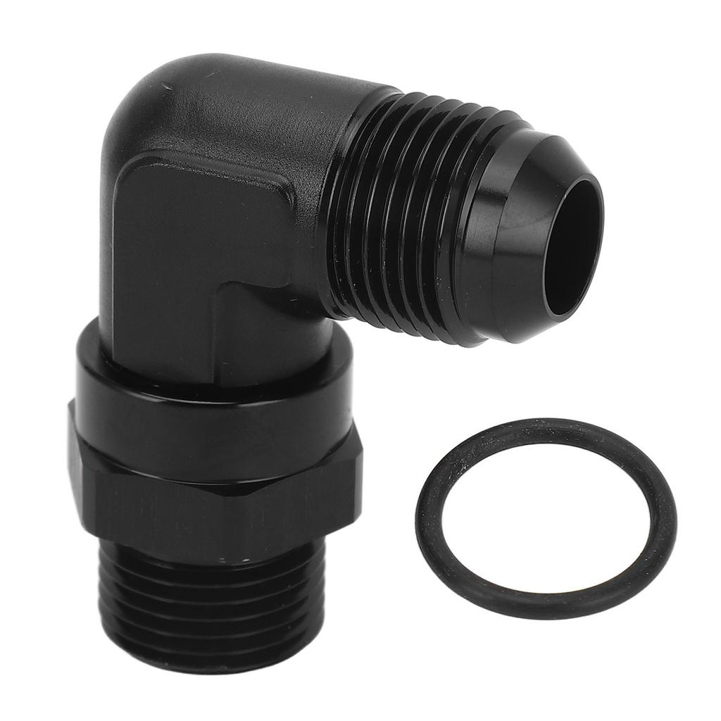 10AN To 10ORB Male Fitting Aluminum Alloy Black Anodizing 90 Degree for Fuel Lines Pumps Filters