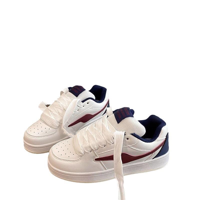 Zhao Ruth Retro Burgundy Platform Bread Shoes Women's Tide Summer Versatile Casual Board Shoes Women