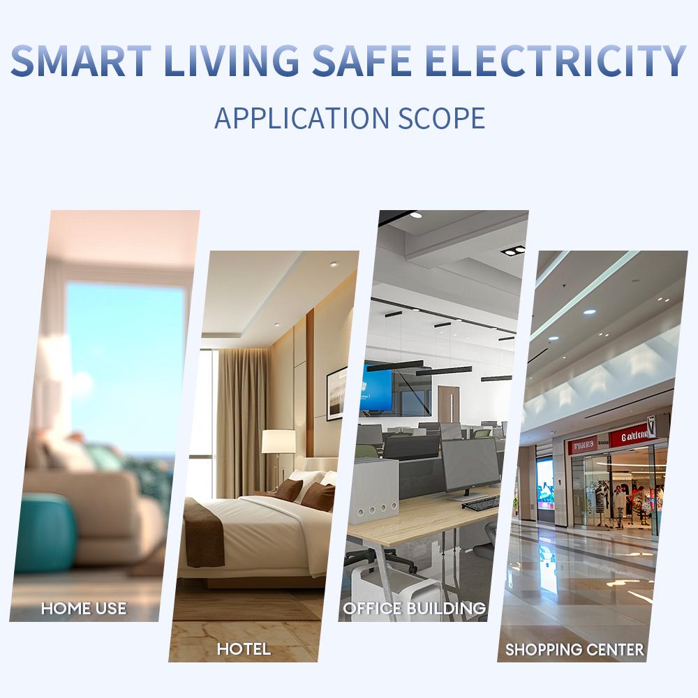 16A Tuya WiFi Electricity Consumption Energy Meter Power Meter Smart Electric Energey Meter Voltage/Current Protector EU Socket