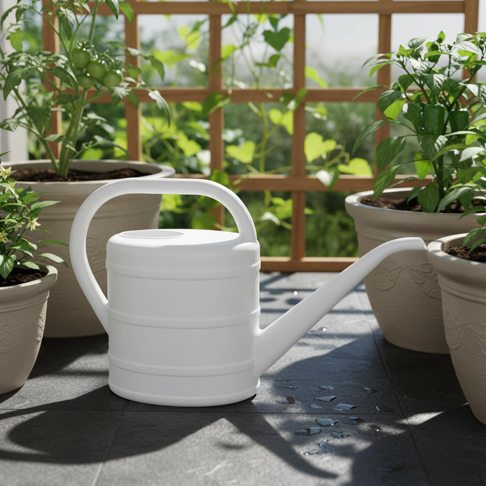 

Лейка для комнатных растений 3 л, компактная, для дома, двора, многофункциональная, подарки, садовый инструмент белый