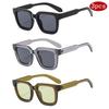 3pcs New Fashion Square Sunglasses Women Retro Personality Shades UV400 Men Outdoor Brand Colorful Colors Sun Glasses Unisex