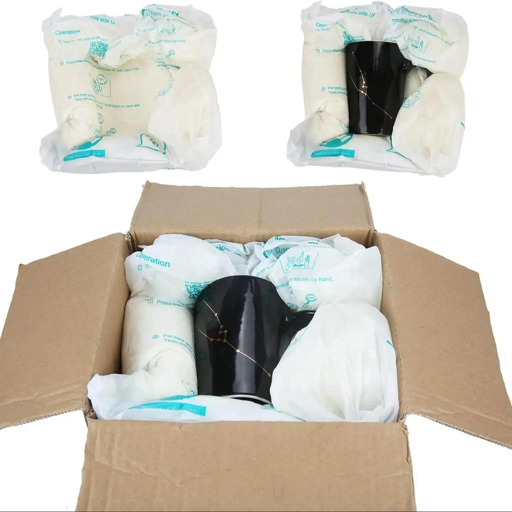 2/4/8pcs Instant Pack Quick Expanding Foam Ceramics Glass Quick Foam Packing Wrap Packing and Shipping Solution