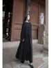 Handmade Heavy-Duty Puffy Cloud Ruffle Midi Skirt In Black and White