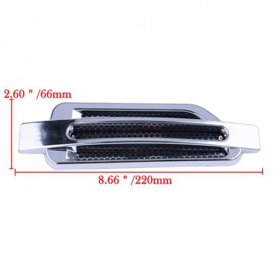 Auto Flow Vent Fender Intake Grille Air Net Door Hood Side Sticker Universal