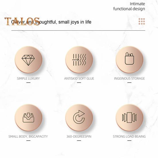 Lazy Susan Turntable Organizer Spice Holder 360-Degree Rotatable Large Capacity Non-Slip Base Design Storage Holder