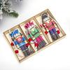 Wooden Nutcracker Soldier Ornament - Festive Cartoon Christmas Gift