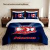 Sydney Roosters Personalized Custom Name 3‑Piece Bedding Set Soft Duvet Cover Set For Bedroom Home Decor