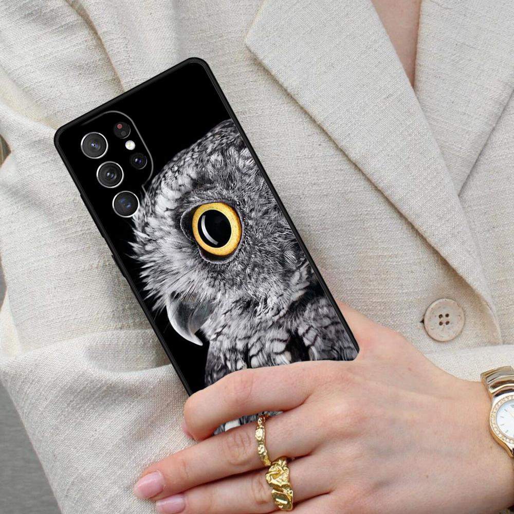Owl Animal Pattern Cell Phone Case for Samsung Galaxy S26 Ultra S25 S24 S23 S22 S21 S20 Note10 Cover