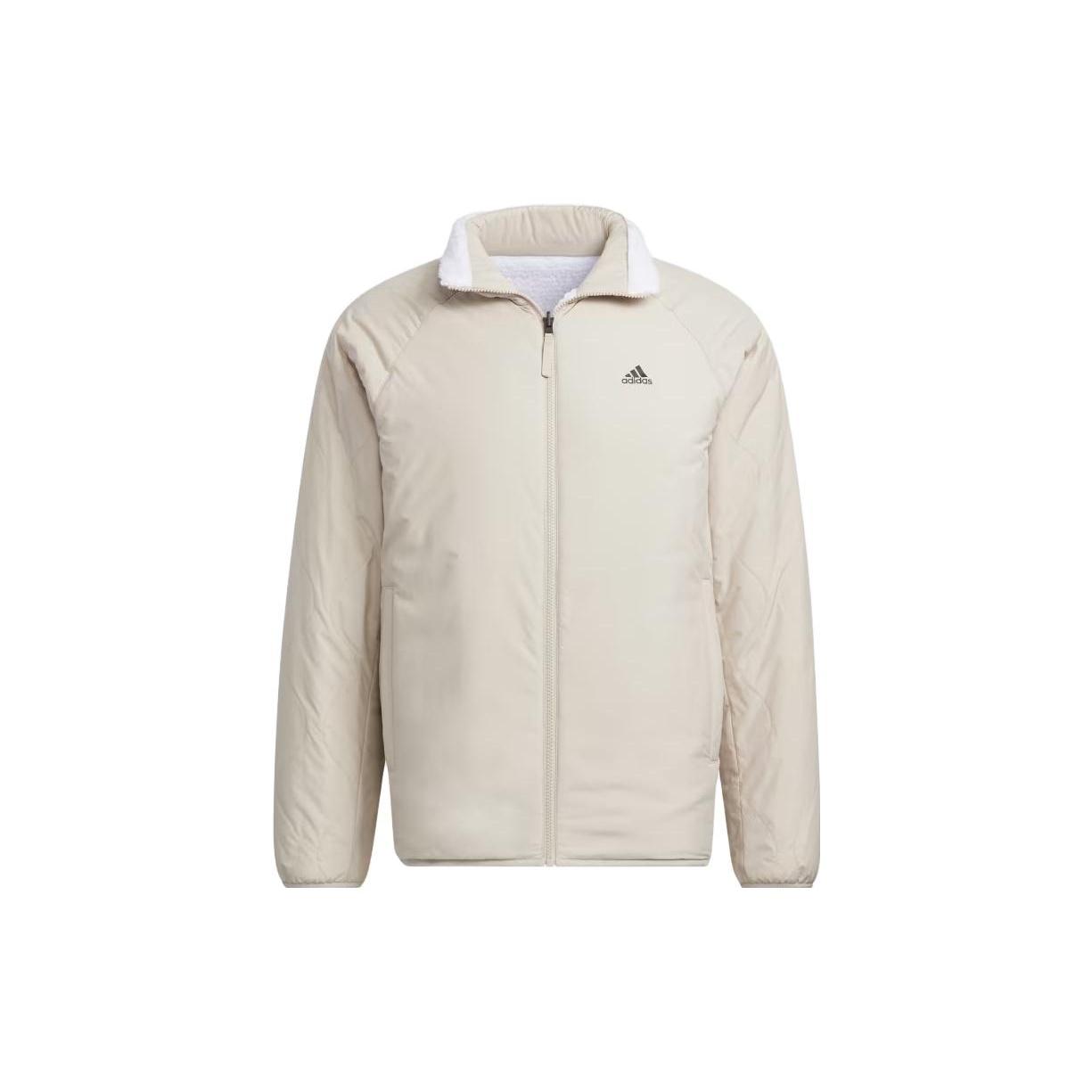 adidas Sherpa Reversible Padded Jacket White Beige Men s IT8710 L