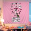 E-Esther-B-Bunny Colorful Tapestry Wall Hanging Hippie Flower Wall Carpets Dorm Decor Japanese Tapestry