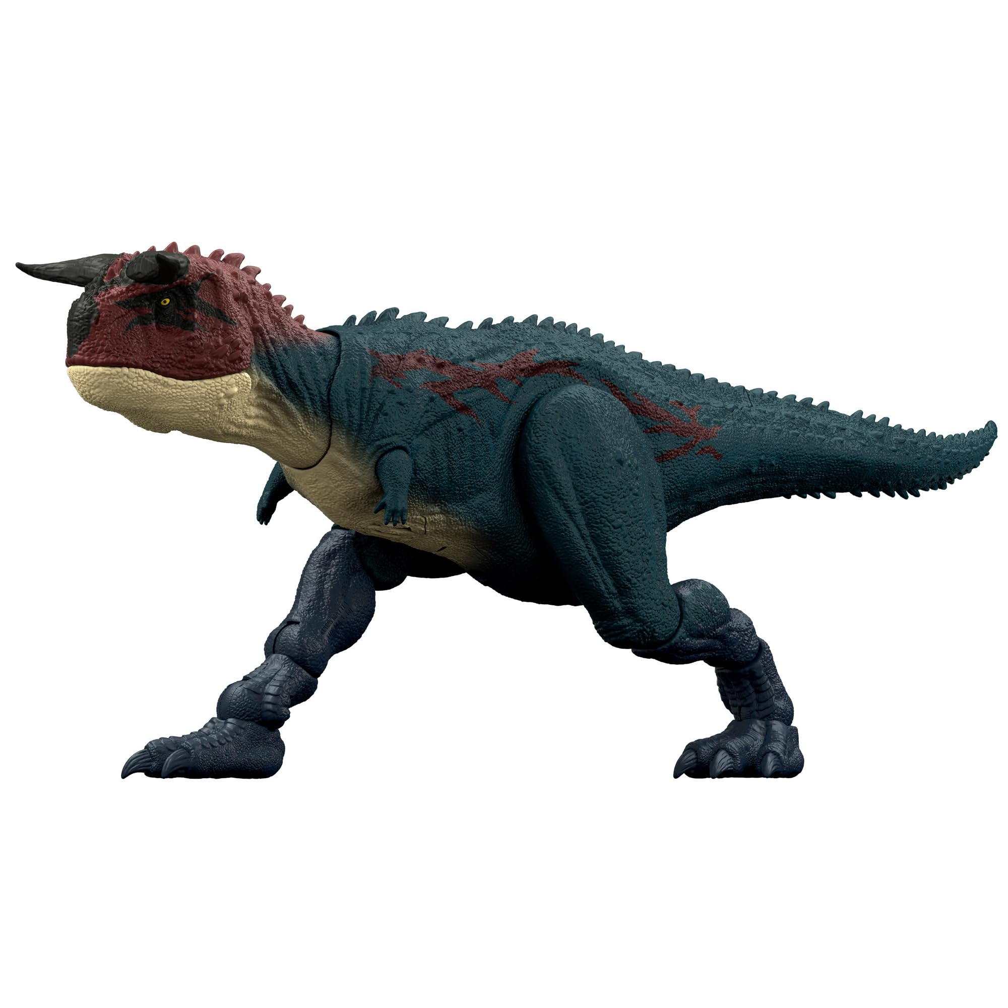 

Mattel Jurassic World Battle Carnotaurus Kids Figure Dinosaur 42cm in Ages 4 and JKG85 Action! Toy, Approx. Length, Up, Green, зелёный