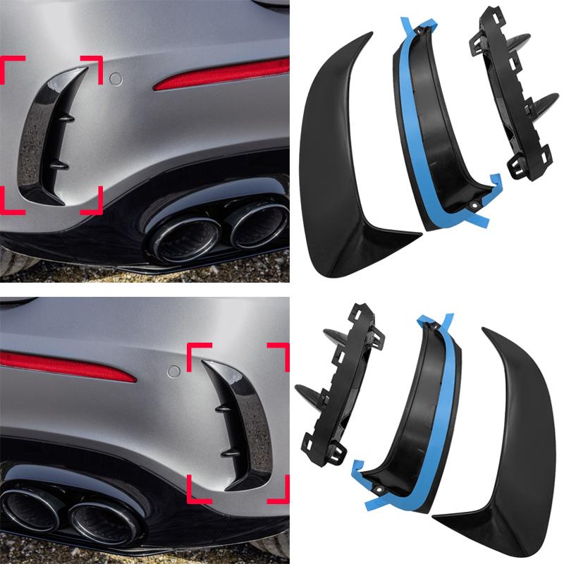 Front Rear Bumper Lip Fog Lamp Cover Chin Spoiler Splitter Body Kit Canards For Mercedes Benz W177 AMG Line A Class A200 A250 A35 2019