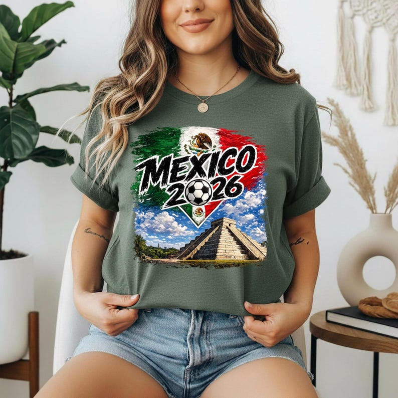 Mexico 2026 Fan Custom Shirt, El Tri Soccer Tee, Mexico Football Supporter Supporter Gift, World Cup Inspired T-Shirt 2XL
