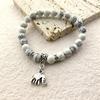 Lucky Natural Stone Beaded Bracelet Fashion Cute Elephant Unisex Bracelet Jewelry Bracelet