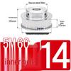 60-Teeth 5M Timing Pulley, T-Slot Width 16/21/27mm, BF Type Stepped with Machined Hole 6-20mm
