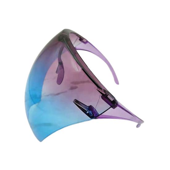 Shield Visor Sunglasses Clear Full Face Unisex Large Frame Anti-slip Goggles for Outdoor