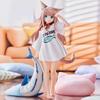 Anime Figure Golden Head My Cat Is A Kawaii Girl PVC Hobby Sakura Soybean Flour Sit And Eat Fish Model Doll Toys Christmas Gifts