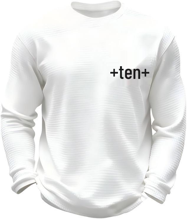 2025 Men's Plaid Embroidery Round Neck Digital Hoodie - New Loose European and American Style