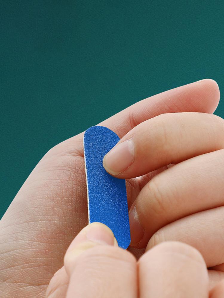 

100PCS Mini Double-Sided Sanding Nail File with Matte Finish, Portable Nail File