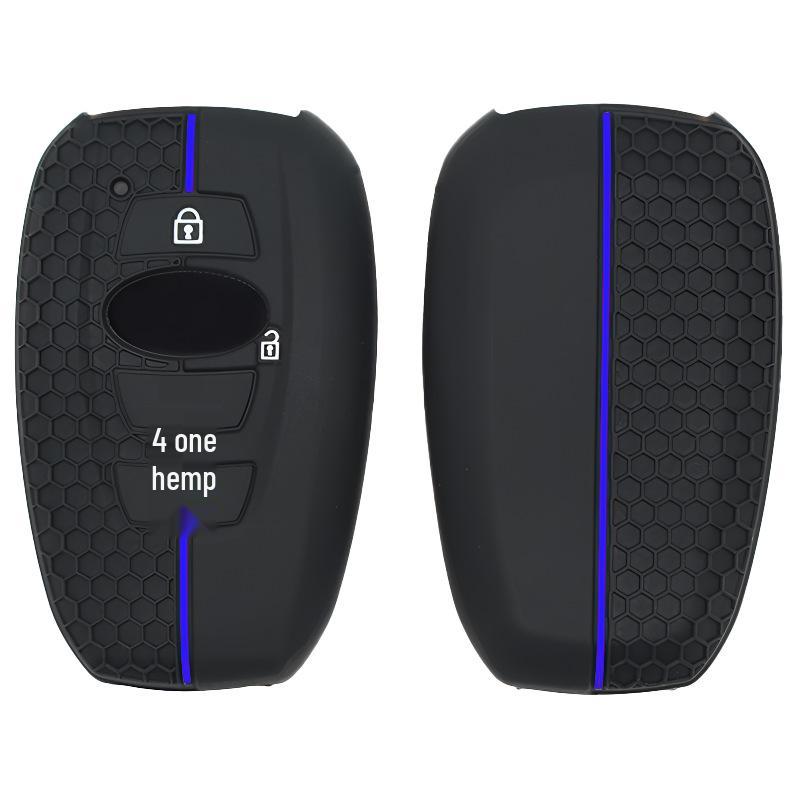 Subaru Outback Four-Button Remote Silicone Key Cover - Deep Forest Pattern