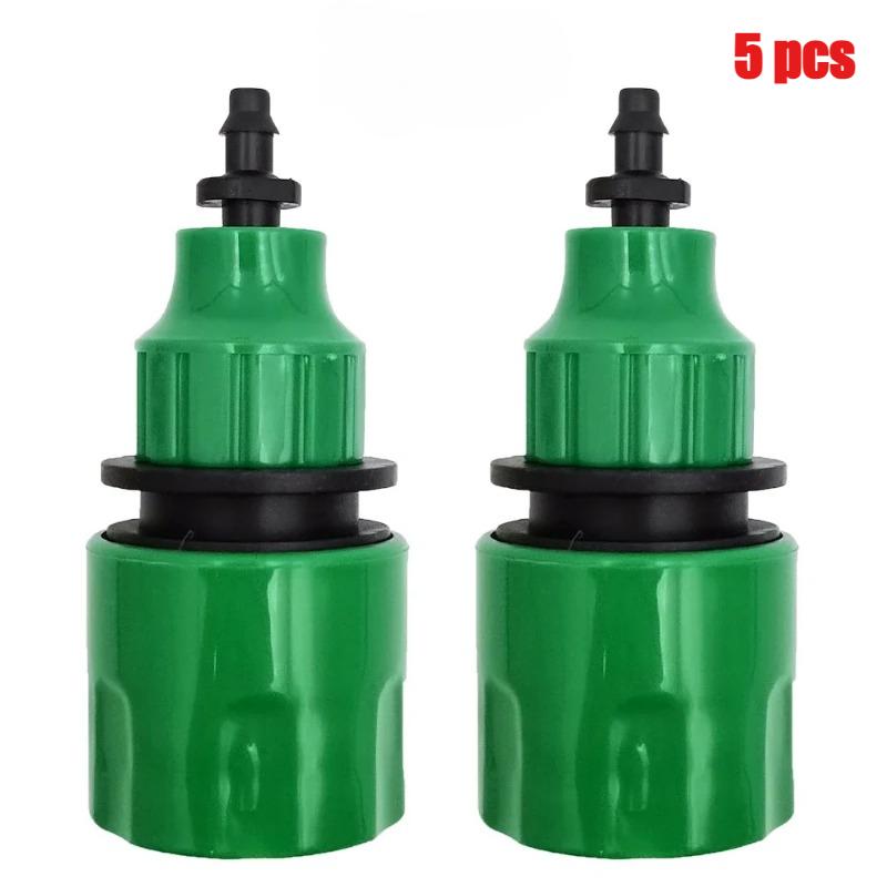 

5 шт. водопроводная труба быстрый соединитель пластиковый шланг трубный соединитель для садового трубопровода капельное орошение система полива оборудование части
