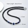 Natural Tiger Eye Stone Beads Choker Necklace for Men Men  Accessories Stainless Steel Black Neck Chain Collar Necklace