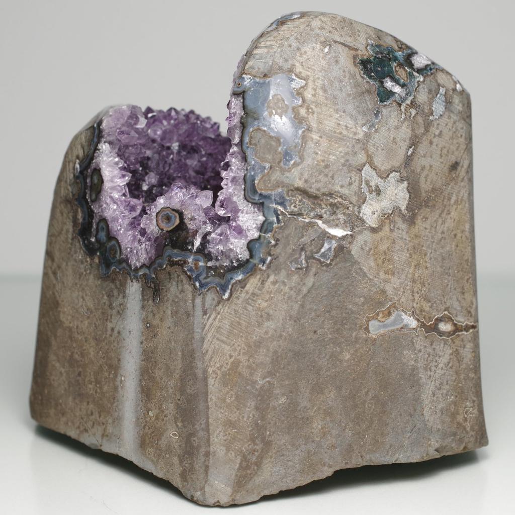 stone Natural Mineral Amethyst Cluster Uruguay Crystal of a [N2 Natural] (Amethyst Geode) - - (71 "One Kind" Approx. 1148g, 100x115x98mm)