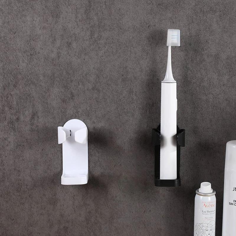 1-8Stk Badezimmer Elektrischer Zahnbürstenhalter Platzsparend Spurlos Zahnbürstenständer Rasiererhalter Wandmontiert Rasierhobelhalter