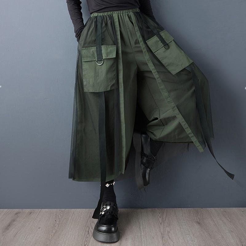 Plus Size Spring Summer Autumn High Waist Wide Leg Pants Women Loose Casual Trousers
