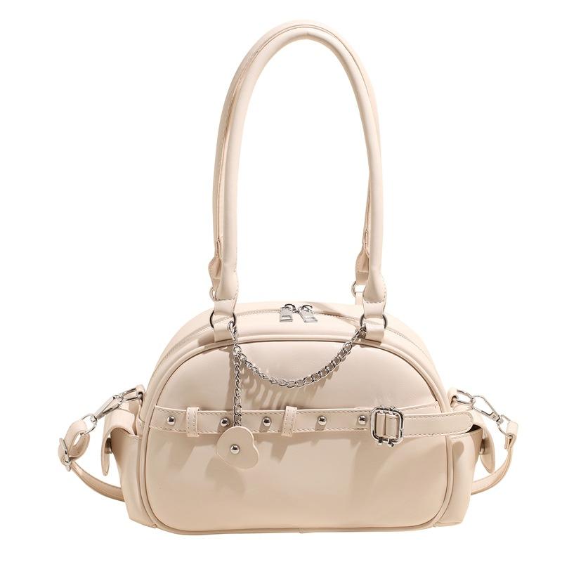 Hand carry high-end bowling bag women's spring and summer new fashion versatile shoulder bag trendy casual messenger bag