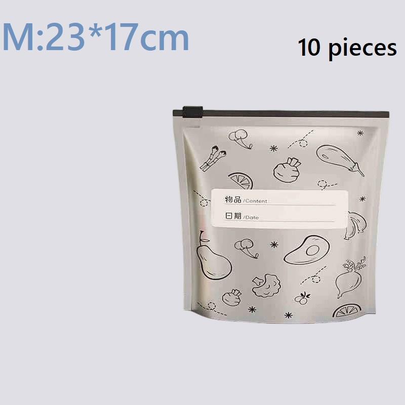 Aluminum Foil Food Preservation and Sealing Bags, Food Grade, Refrigerator and Household Food Preservation and Packaging Storage Bags, Zipper Type.