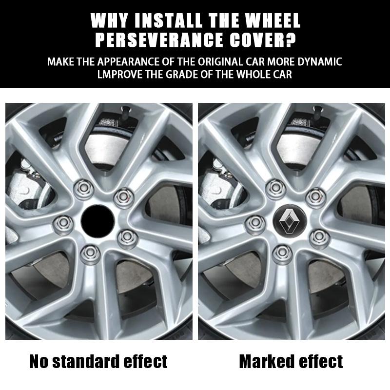 2026 Heiß Für Renault Radkappen 4 Stück 56mm 60mm 65mm 56mm Auto Aluminium Logo Radnabendeckel Abzeichen Aufkleber Für Renault Megane