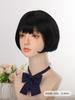 Black Short Straight Bob Wig for Daily Use