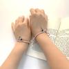 Friends Mountain and Sea Couple Bracelet Eachother Hand Rope Valentine's Day Gift Magnet Wristband