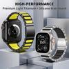 Magnetic Clasp Watchbands Comfort Silicone & Titanium Band for Apple Watch Ultra 3 2 49mm Bracelet Strap Fot Series 11 10 9 & SE