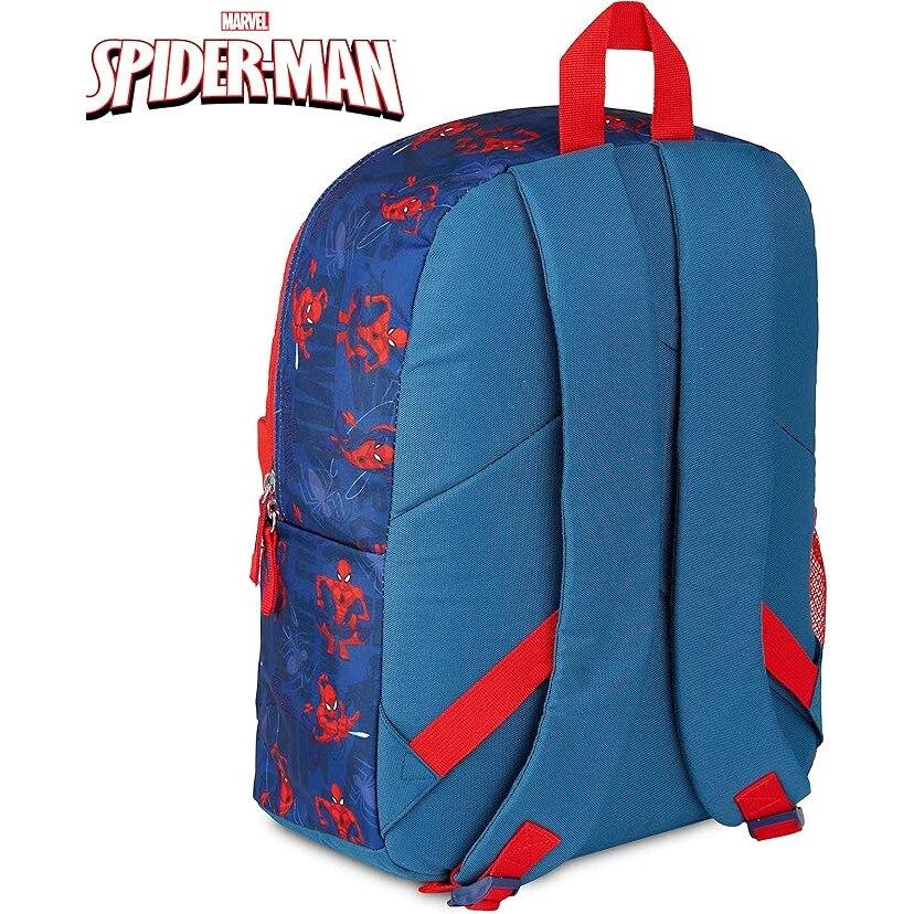 Spiderman Backpack for Kids, Blue and Red Design, Adjustable Straps, Lightweight Durable School Bag for Boys Girls