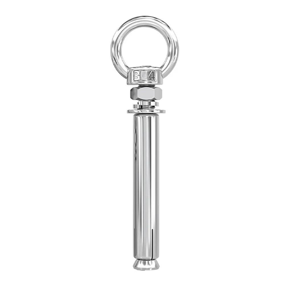 304 Stainless Steel Expansion Bolts With Eye Screws For Wall Anchors 50 150mm Lengths Waterproof And Rust Proof Design