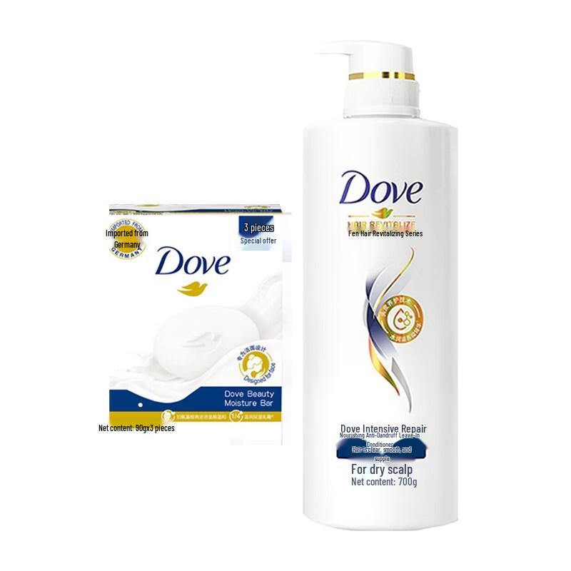 

Dove Intense Repair Anti-Dandruff Conditioner & Cream Bar Soap Set
