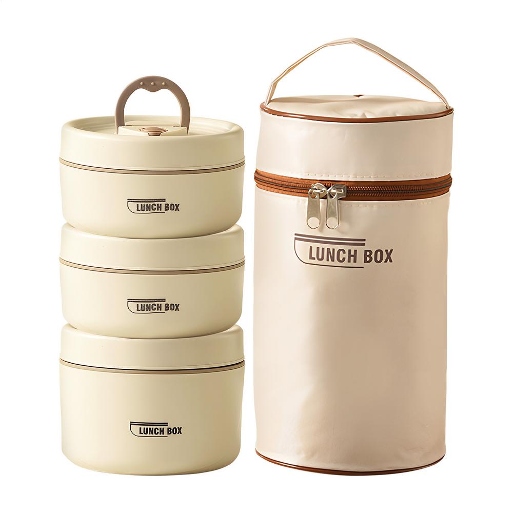 

Thermal Lunch Box 3 Pieces Stainless Steel Leakproof Lunch Bag Insulated Stainless Steel Container for Men Women Kids School