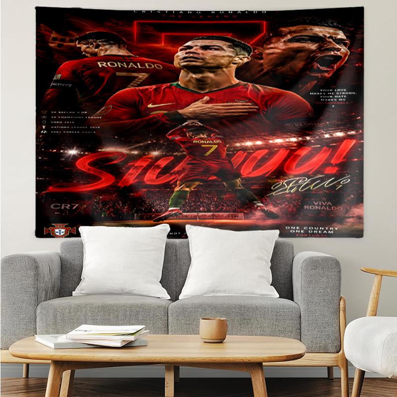 Man United Soccer Action Tapestry, Unique Design Tapestry, Suitable for Bedroom,Livingroom, Playroom,Heartwarming Fan Holiday Gifts