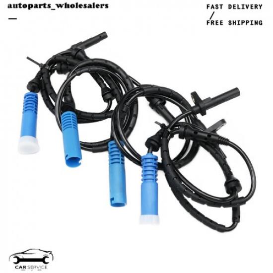 4 stk Nye ABS Hjulhastighetssensorer Foran Bak Venstre Høyre For 2004-2010 BMW X3