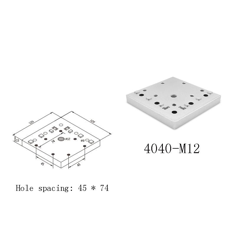Aluminum Profile Triangular End Face Connecting Plate  30 4040 Profile Anchor Connector  Industrial Aluminum Profile Accessories