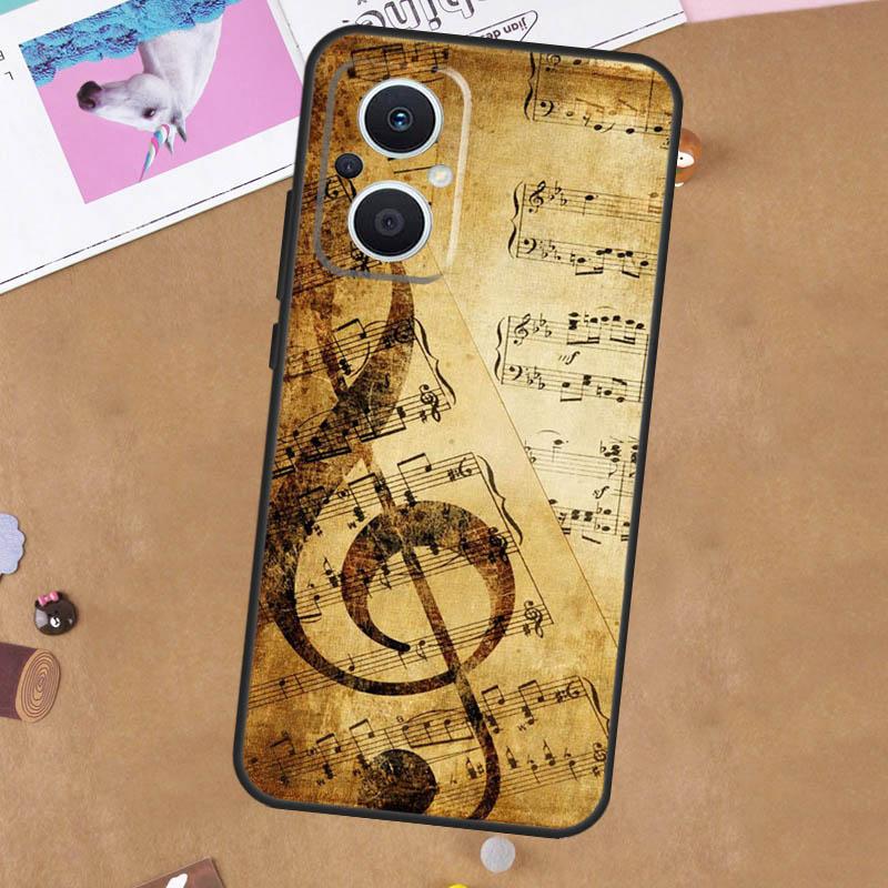 

Music Note Symbol Piano For OPPO Reno 13F 11F 12F 14F 10 11 12 13 14 Pro 8T 7 8 Lite OPPO Find X9 X8 X6 X5 Pro Case OPPO Reno10 5G