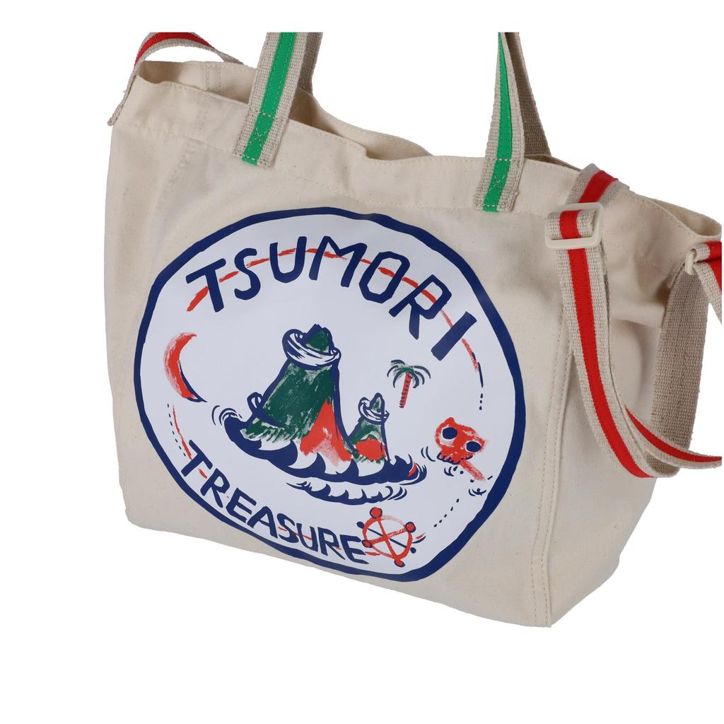 Tsumori Chisato Schatzinsel Damen-Tragetasche, Umhängetasche, 2-Wege-Tasche