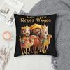 Seat Decorations Día de los Reyes Magos Epifanía Three kings Pillowcases Accessories  Pillow Cover Zippered Multi Size