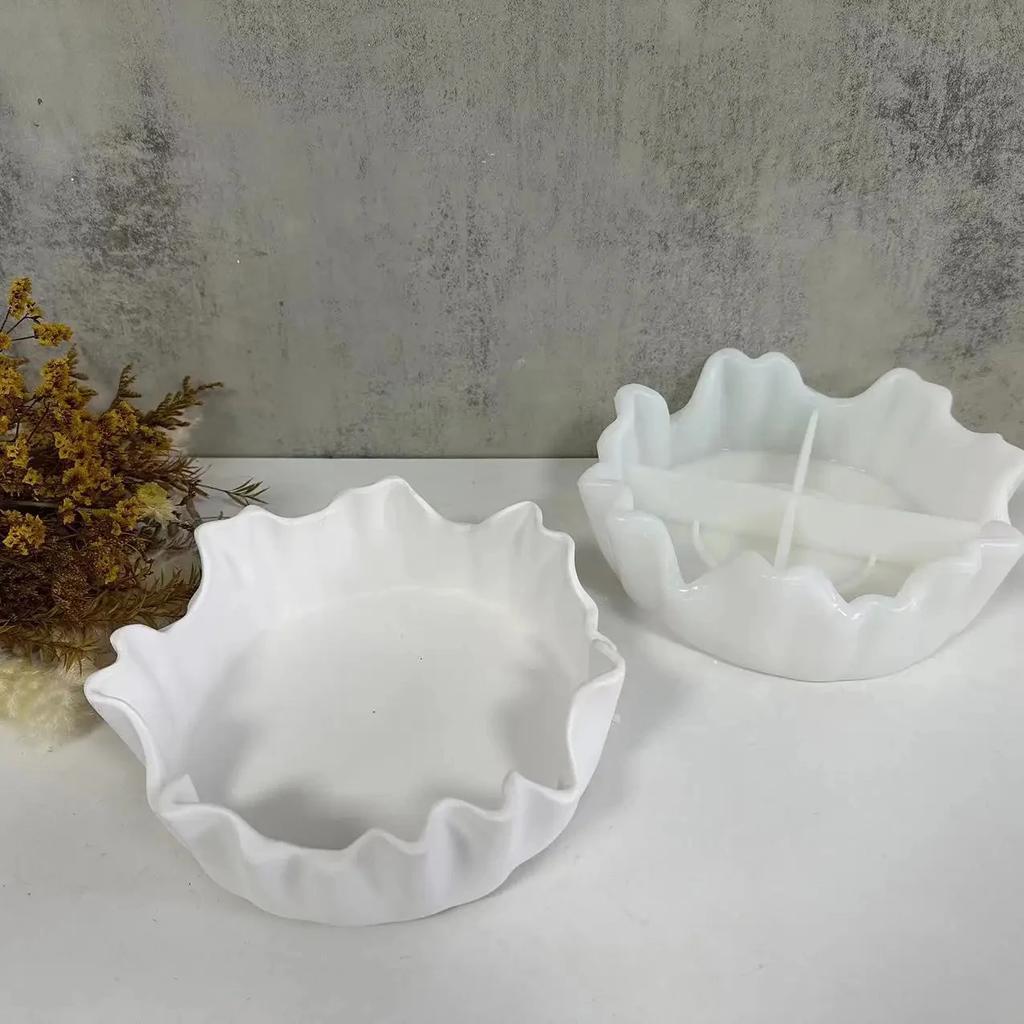 Irregular Storage Tray Silicone Mold Fruit Tray Plaster Cement Jewelry Home Holiday Decorations New